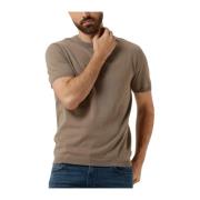 Heren Polo & T-shirt Gebreid Kortemouw Pure Path , Beige , Heren