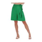 Hoge Taille Groene Shorts My Essential Wardrobe , Green , Dames
