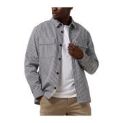 Canvas Stripe Overshirt Casual Stijl Anerkjendt , Multicolor , Heren