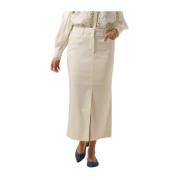 Witte Midi Rok Copenhagen Muse , White , Dames