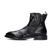 Heren Leren Enkellaarzen Cordwainer , Black , Heren