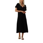 Hemma Midi Jurk Zwart Minus , Black , Dames