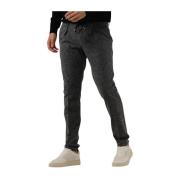 Blauwe Sportcord Broek Stijlvolle Look Profuomo , Blue , Heren