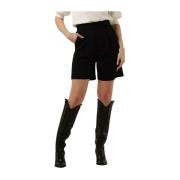 Hoge Taille Zwarte Shorts My Essential Wardrobe , Black , Dames