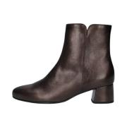 Bruin Leren Enkellaarzen Stijlvol Elegant Gabor , Brown , Dames