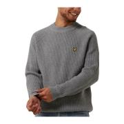 Mock Neck Jumper Shaker Stitch Stijl Lyle & Scott , Gray , Heren