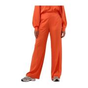 Oranje High Waist Broek Slffranziska Selected Femme , Orange , Dames