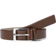 Bruin Leren Riem Gellot Hugo Boss , Brown , Heren