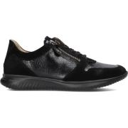 Lage Zwarte Sneakers Hartjes , Black , Dames