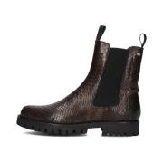 Groene Croc Chelsea Boots Minou Fred De La Bretoniere , Brown , Dames