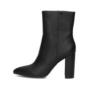 Zwarte Leren Enkellaarzen Kianna Mexx , Black , Dames