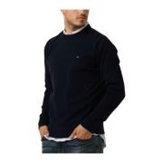 Klassieke Crew Neck Sweater Tommy Hilfiger , Blue , Heren