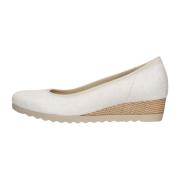 Dames Sleehak Instappers Wit Suede Gabor , White , Dames