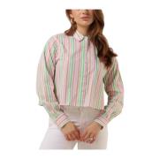 Gestreepte Boxy Fit Blouse Scotch & Soda , Multicolor , Dames