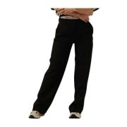 Wijde Pijp Zwarte Pantalon Elegant Stijl Selected Femme , Black , Dame...