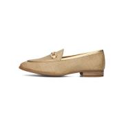 Gouden Loafer Dalcy met Horsbit Detail Unisa , Beige , Dames