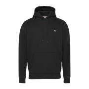 Zwarte hoodie Tommy Jeans , Black , Heren