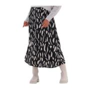 Dames Rokken Papaya Hw Long Skirt Object , Black , Dames