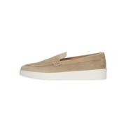 Beige Suede Loafer Bean Stijlvol Goosecraft , Beige , Heren