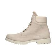 Stijlvolle Suède Veterboots Panama Jack , Beige , Dames