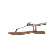 Bronze Metallic Sandalen Lazamani , Brown , Dames