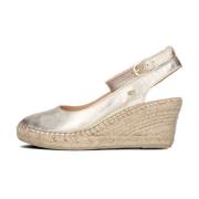 Gouden Gevlochten Espadrilles Fred De La Bretoniere , Yellow , Dames