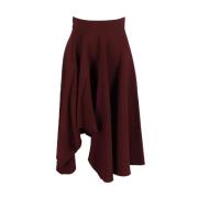 Pre-owned Wool bottoms Alexander McQueen Pre-owned , Red , Dames