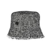 Zwarte Bucket Hat met Geborduurd Logo Ruslan Baginskiy , Black , Dames