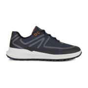 Blauwe Sneakers voor Mannen Geox , Blue , Heren