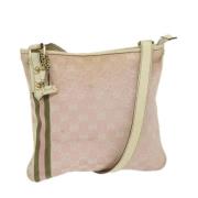 Pre-owned Canvas shoulder-bags Gucci Vintage , Pink , Dames