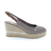 Beige Platte Sandalen Alyssa004 Tau002 U.s. Polo Assn. , Gray , Dames