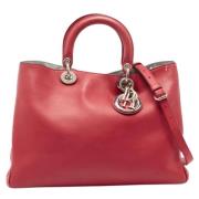 Pre-owned Leather totes Dior Vintage , Red , Dames