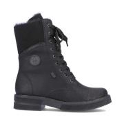 Zwarte Gesloten Booties Enkellaarzen Rieker , Black , Dames