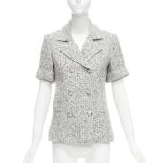 Pre-owned Cotton outerwear Chanel Vintage , Gray , Dames