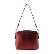 Metalen Crossbody Tas - Rood Pourchet Paris , Red , Dames