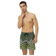 Etnische Mid-Length Zwembroek Elastische Taille 4Giveness , Green , He...