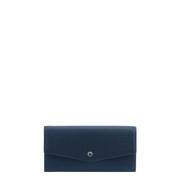 Stijlvol Marine Portemonnee Organiser Pourchet Paris , Blue , Dames