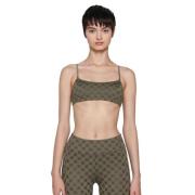 Monogram Bralette Olive Misbhv , Green , Dames