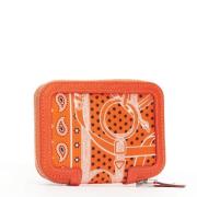 Pre-owned Leather wallets Hermès Vintage , Orange , Dames