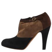 Pre-owned Suede boots Moschino Pre-Owned , Brown , Dames