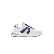 Witte Lichtblauwe Runner Sneakers Alexander Smith , Multicolor , Dames