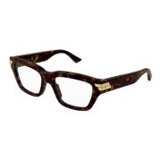 Stylish Eyewear Frames in Havana Color Bottega Veneta , Brown , Unisex