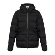 Donsjack met capuchon Stone Island , Black , Heren