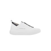 Wembley Man White Black Sneakers Alexander Smith , White , Heren