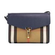 Luxe Crossbody Tas met Binnenverdelers Burberry , Blue , Dames