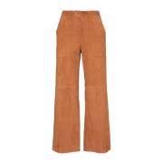 Rechte Pijp Broek Maliparmi , Brown , Dames