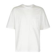 T-Shirts Amaránto , White , Heren