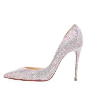 Pre-owned Fabric heels Christian Louboutin Pre-owned , Gray , Dames