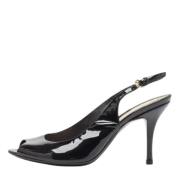 Pre-owned Leather heels Gucci Vintage , Black , Dames