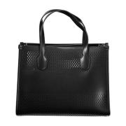 Zwarte Polyethyleen Handtas met Afneembare Pochette Guess , Black , Da...